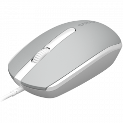 CANYON M-10 žičani miš, tamno siva, optički, 1000 dpi, USB-A