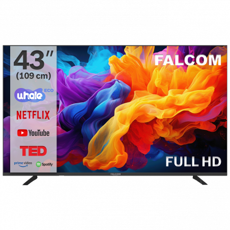 Falcom Televizor Smart LED TV FullHD  43", Bluetooth ,WiFi - TV-43LTF024SM WOS