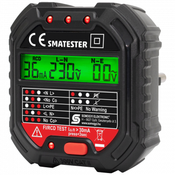 SMA Tester utičnica, LED indikator, Voltmetar - SMATESTER