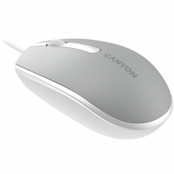 CANYON M-10 žičani miš, tamno siva, optički, 1000 dpi, USB-A