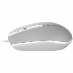 CANYON M-10 žičani miš, tamno siva, optički, 1000 dpi, USB-A