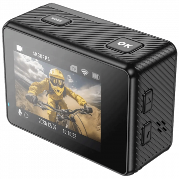 hoco. Sportska kamera, 1.3"/ 2" IPS LCD, 4K UHD, WiFi, microSD - DV101