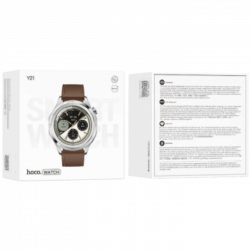 hoco. Pametni sat, 1.43" AMOLED, Bluetooth, IP67 - Y21 Silver