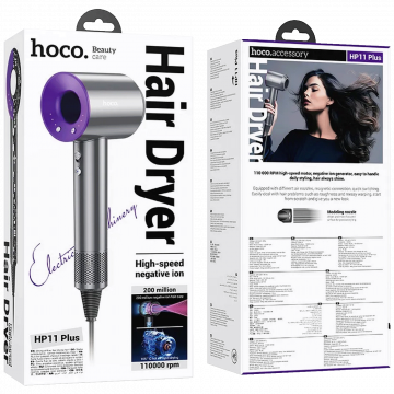 hoco. Fen za kosu, 1600W - HP11 Plus Purple