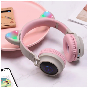 hoco. Slušalice bežične, Bluetooth - W27 Cat Ear Gray