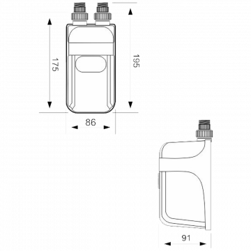 Dafi Protočni bojler, 9.0 kW, podpultni - POZ03582