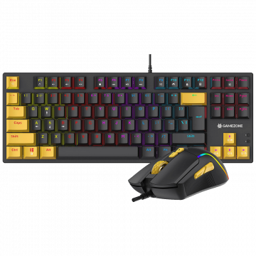 Tracer Tastatura sa osvjetljenjem, optički miš, gaming set, USB - GAMEZONE HORNET87 USB