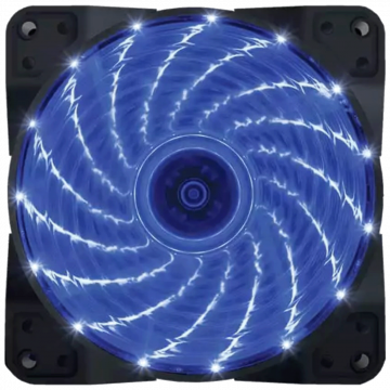 Zeus Ventilator za kućište, 120 mm, Blue LED - Case Cooler 120x120 Blue