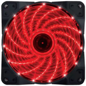 Zeus Ventilator za kućište, 120 mm, Red LED - Case Cooler 120x120 Red