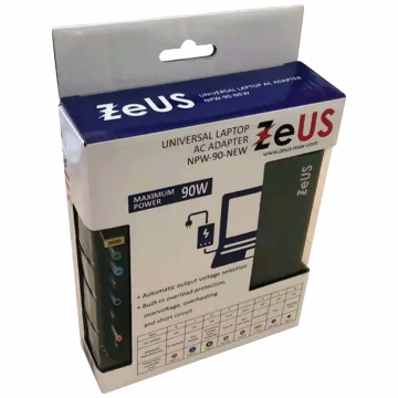 Zeus Punjač za laptop, univerzalni, 90W - ZUS-NPW-90