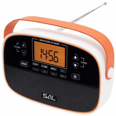 SAL Radio prijemnik, AM / FM, alarm, LCD zaslon - RPR4LCD