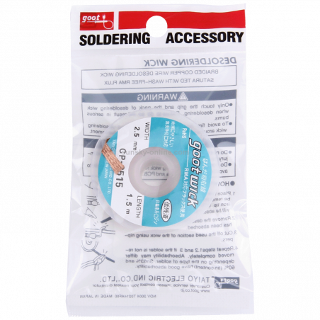 NN-Su Tinol žica za odlemljivanje, širina 2.5mm, dužina 1.5 met. - Desoldering Wick 2515
