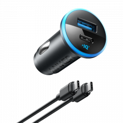 Anker 323 auto punjač 52.5W USB-C i USB-A | Giga Informatika