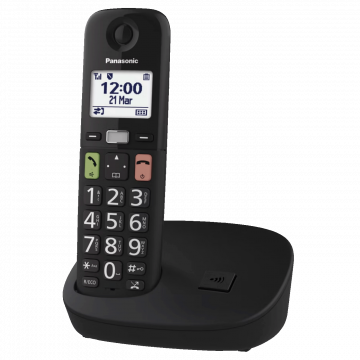 Panasonic Telefon bežični, DECT/GAP, 1.8" display, crna boja - KX-TGU110FXB