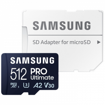 Samsung Micro SDXC kartica, 512GB, 200 MB/s, UHS-I U3, V30 - PRO Ultimate 512GB