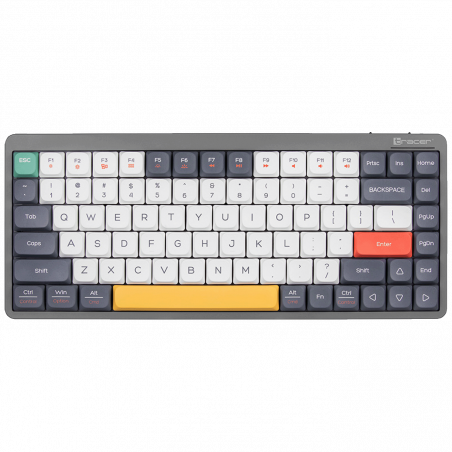 Tracer Tastatura sa osvjetljenjem, USB/BT/WiFi, gaming, mehanička - FINA 84 Grey