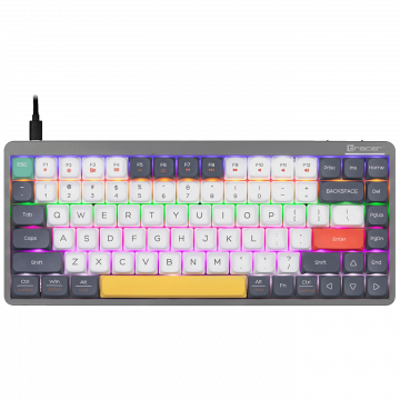 Tracer Tastatura sa osvjetljenjem, USB/BT/WiFi, gaming, mehanička - FINA 84 Grey
