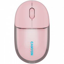 CANYON OnClick 24 bežični miš, Bluetooth i 2.4 GHz, 1200 dpi, roze