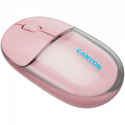 CANYON OnClick 24 bežični miš, Bluetooth i 2.4 GHz, 1200 dpi, roze