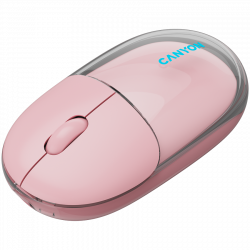 CANYON OnClick 24 bežični miš, Bluetooth i 2.4 GHz, 1200 dpi, roze