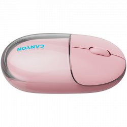 CANYON OnClick 24 bežični miš, Bluetooth i 2.4 GHz, 1200 dpi, roze