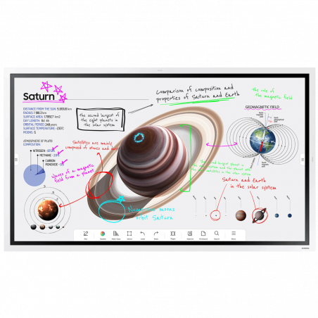 Samsung Interaktivni display, smart, 65", 4K, Flip Pro WM65B - LH65WMBWBGCXEN