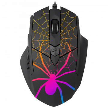 Tracer Miš optički, gaming, 1600 dpi, RGB, USB - GAMEZONE Black Widow RGB