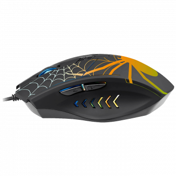 Tracer Miš optički, gaming, 1600 dpi, RGB, USB - GAMEZONE Black Widow RGB