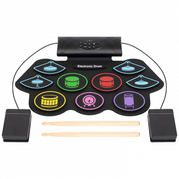 home Električni bubnjevi, set, sklopivo, Bluetooth, 1000 mAh - HRD1