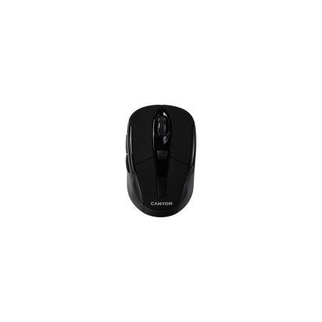 CANYON MSO-W6 bežični miš, crni, optički, 1600 dpi, 2.4 GHz