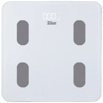 Zilan Pametna vaga, tjelesna, do 180 kg, LED zaslon, Bluetooth - ZLN8979
