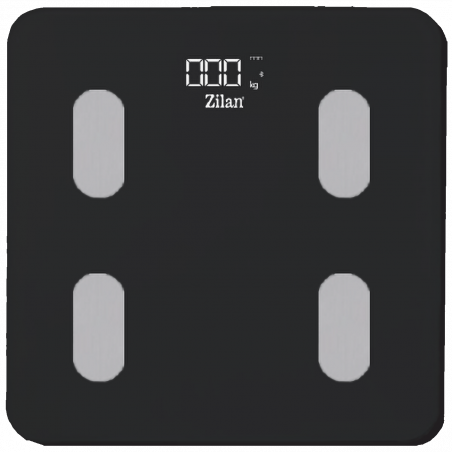 Zilan Pametna vaga, tjelesna, do 180 kg, LED zaslon, Bluetooth - ZLN8980