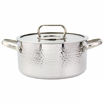 Zilan Lonac sa staklenim poklopcem, 20 cm, troslojno posuđe - ZLN1313