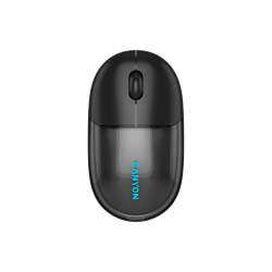 CANYON OnClick 24 BT/Wireless bežični miš, prozirno-crni, optički, 1200 dpi