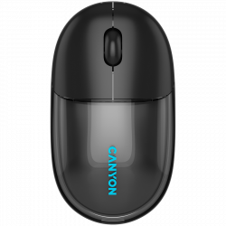 CANYON OnClick 24 BT/Wireless bežični miš, prozirno-crni, optički, 1200 dpi