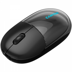 CANYON OnClick 24 BT/Wireless bežični miš, prozirno-crni, optički, 1200 dpi