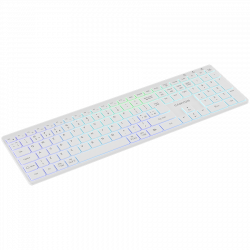 CANYON HKB-W11 bežična tastatura UK/US, RGB, Dual Mode, bijela