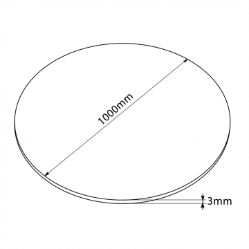 NanoRS Podna prostirka, promjer 100 cm - RS172