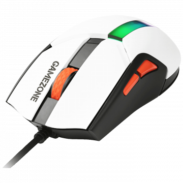 Tracer Miš optički, gaming, RGB, 12000 dpi, USB - GAMEZONE COOL White