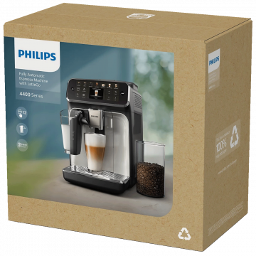 Philips Aparat za espresso kafu, automatski, 12 napitaka, LatteGo - EP4446/70