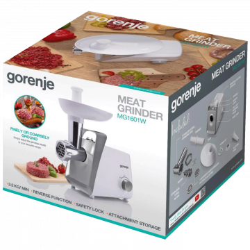Gorenje Mašina za mljevenje mesa, snaga 1600W - MG1601W