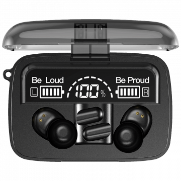 MeanIT Slušalica bežična sa mikrofonom, Bluetooth - TWS B400 Black