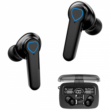MeanIT Slušalica bežična sa mikrofonom, Bluetooth - TWS B400 Black