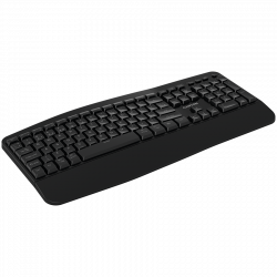CANYON HKB-W6 bežična tastatura, crna, Bluetooth/RF, 105 tipki, Full-Size