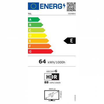 TCL Televizor Smart LED 4K UltraHD 55", Google TV - 55V6B