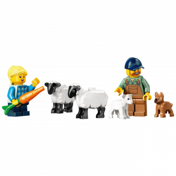 Lego Crveni traktor s prikolicom i ovce, LEGO City