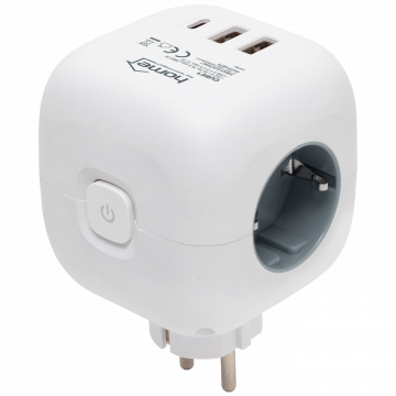 home Strujni razdjeljnik sa 3 utičnice,  3 x USB, kocka - CUBE1