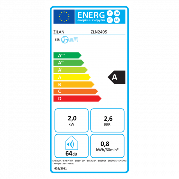 Zilan Prijenosni/ Mobilni klima uređaj, 3u1, 7000Btu, 750W - ZLN2495