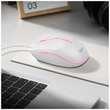 hoco. Miš optički, gaming, 2400 dpi, USB - GM37 Wonderful White