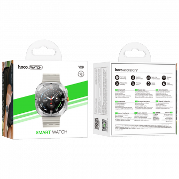 hoco. Pametni sat, 1.5" zaslon, Bluetooth, IP67 - Y29 Silver